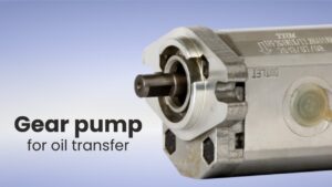 Gear pump for oil transfer