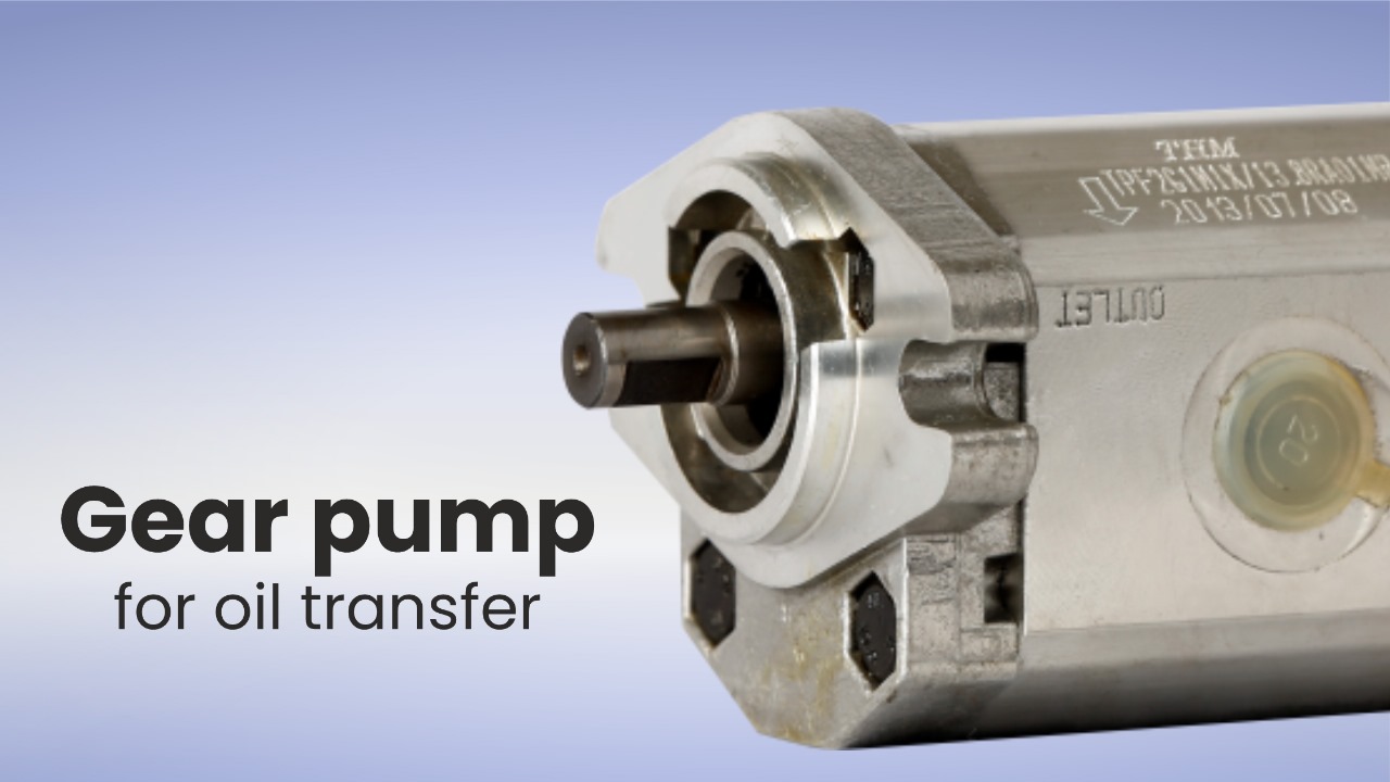 Gear pump for oil transfer