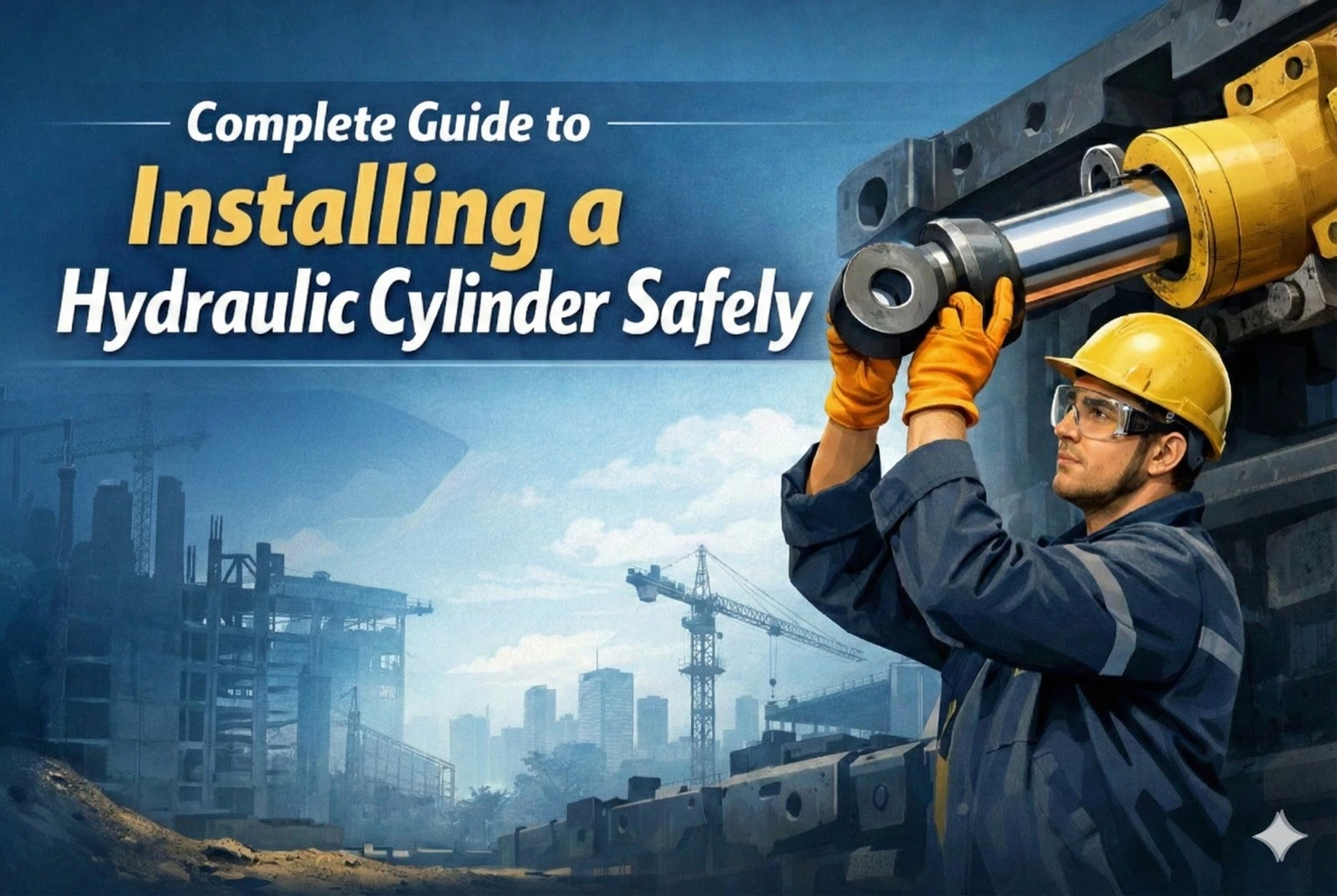 Hydraulic cylinders setup