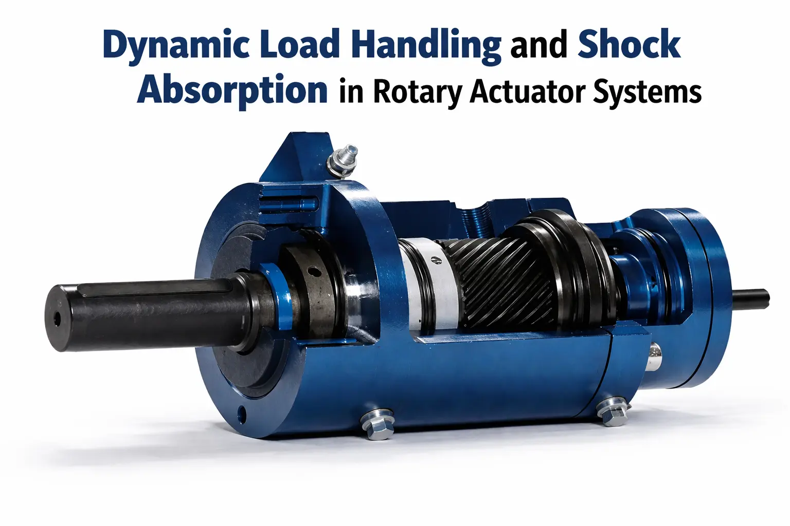 dynamic load handling and shock absorption in rotary actuator systems