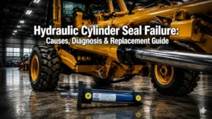Hydraulic cylinder seal failure