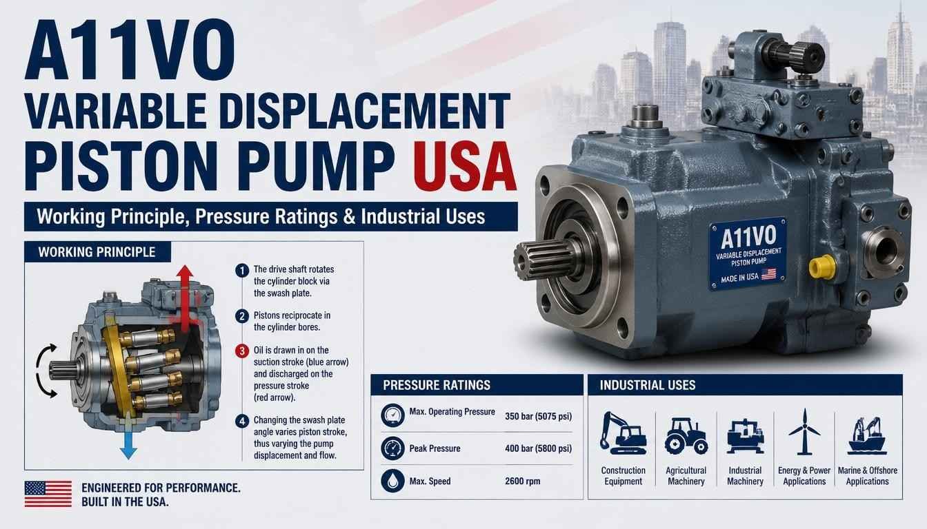 A11VO Variable Displacement Piston Pump USA