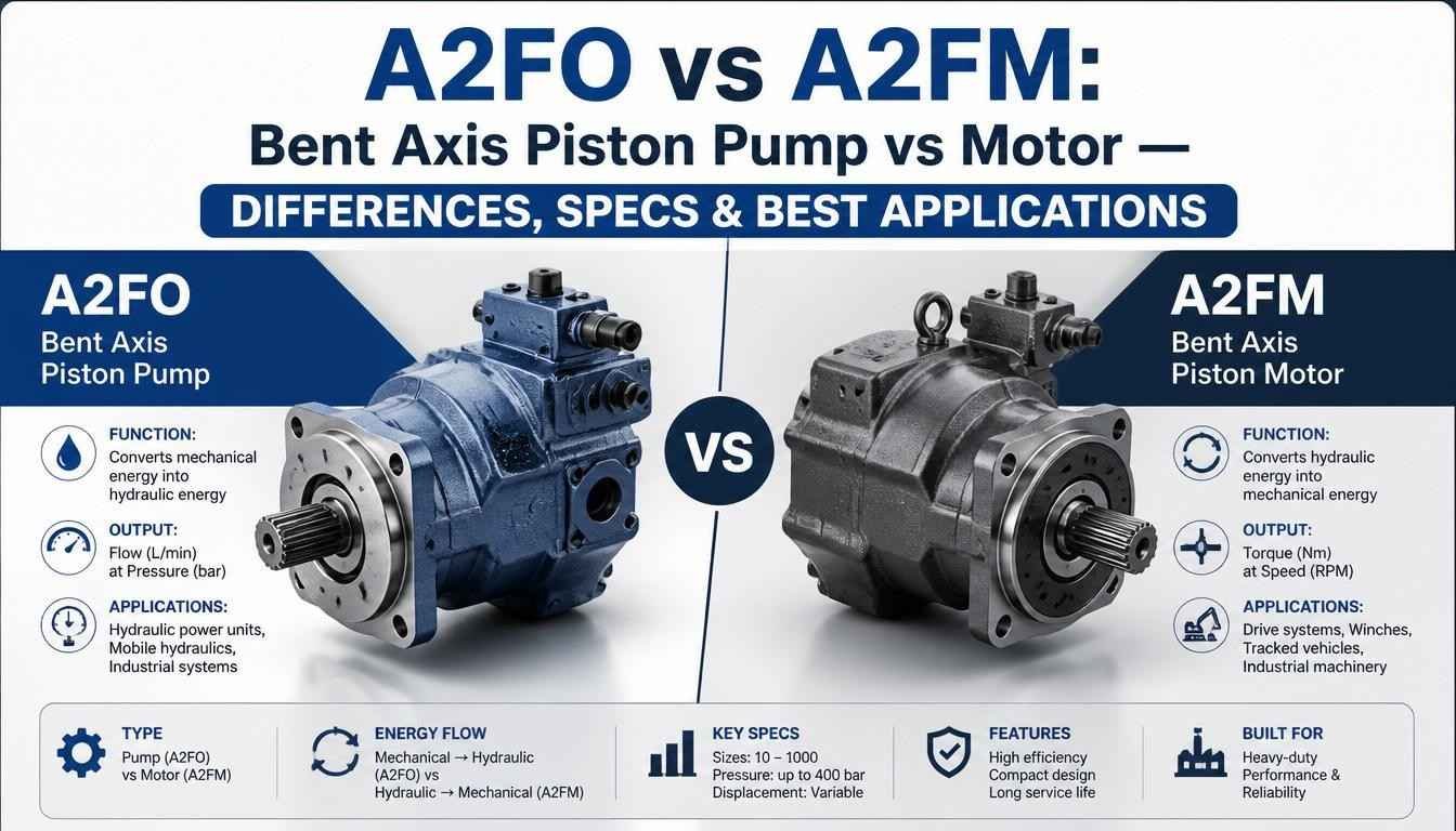 A2FO vs A2FM: Bent Axis Piston Pump vs Motor