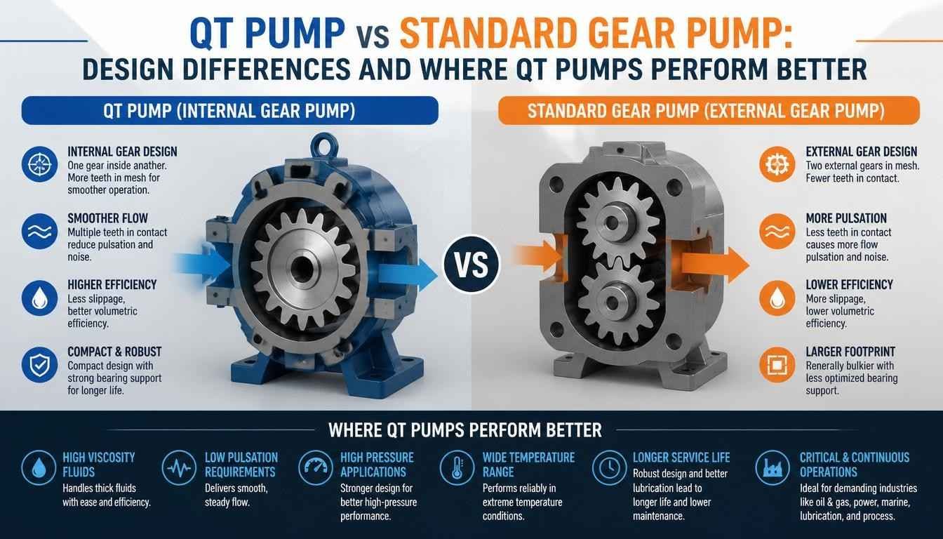 QT Pump vs Standard Gear Pump