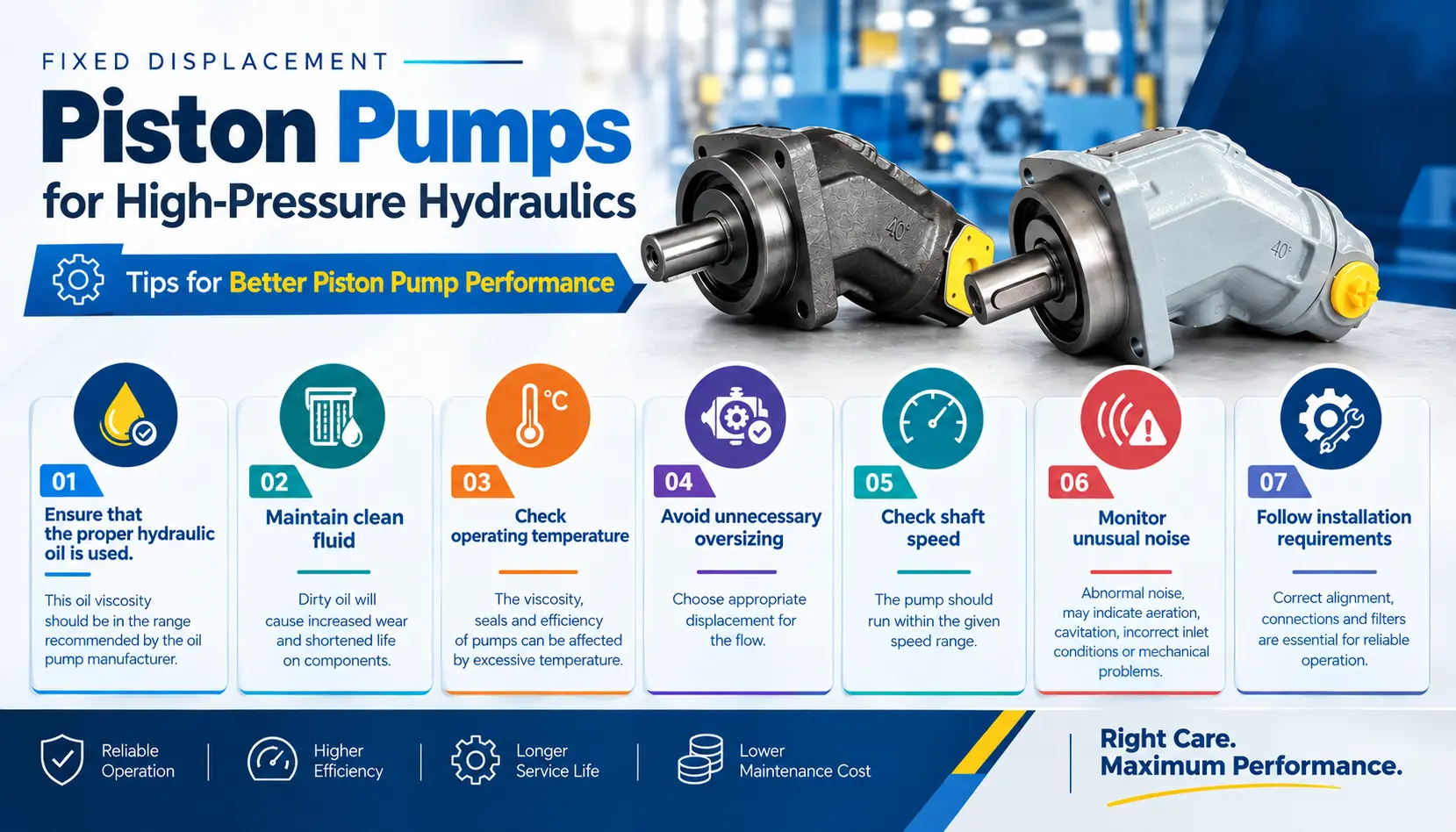 Fixed displacement piston pump